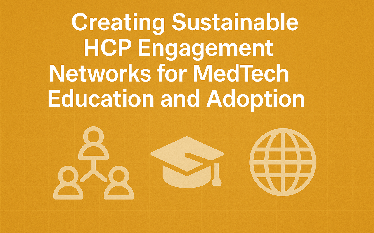 Creating Sustainable HCP Engagement Networks for MedTech Education and Adoption