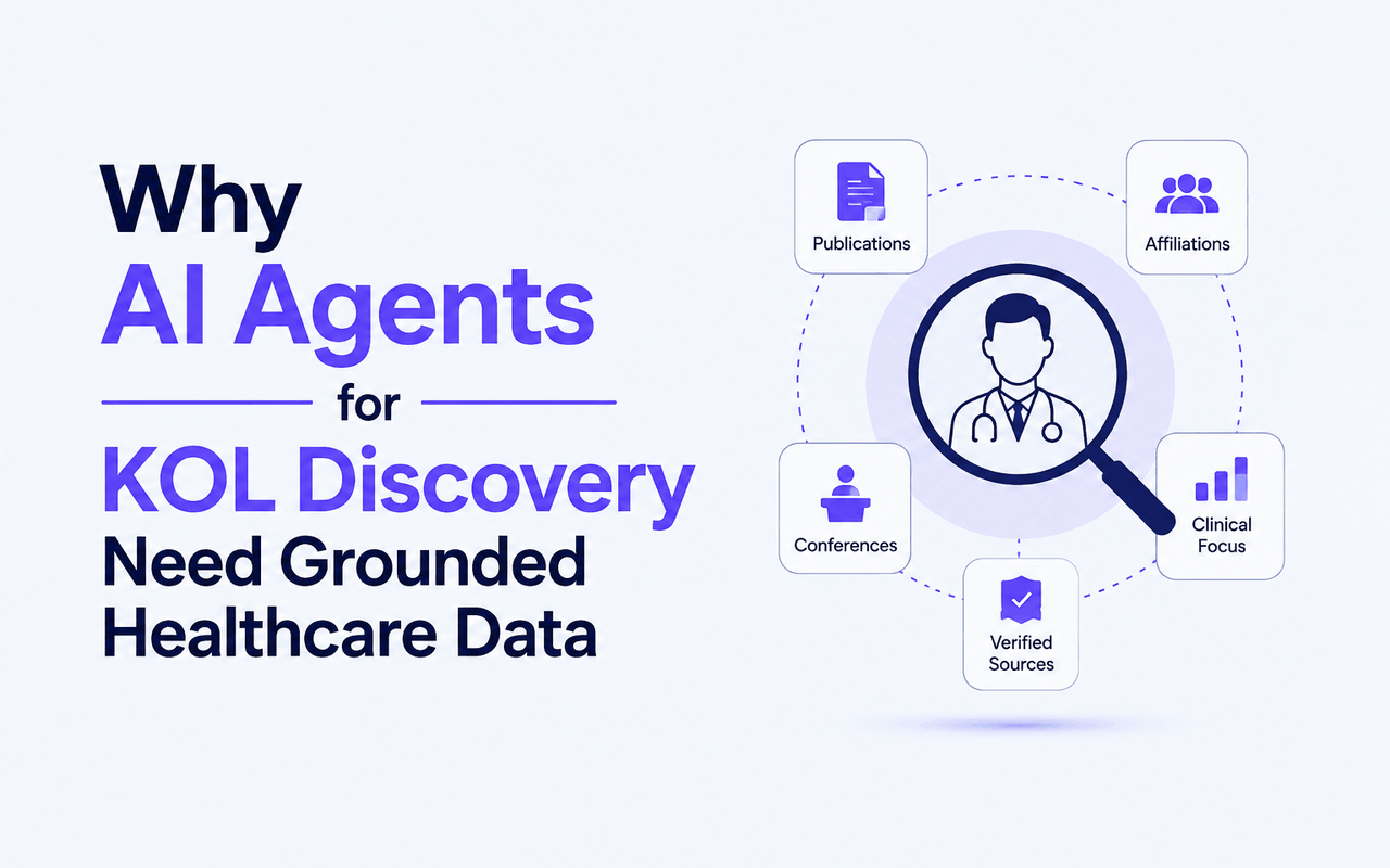 Why AI Agents for KOL Discovery Need Grounded Healthcare Data