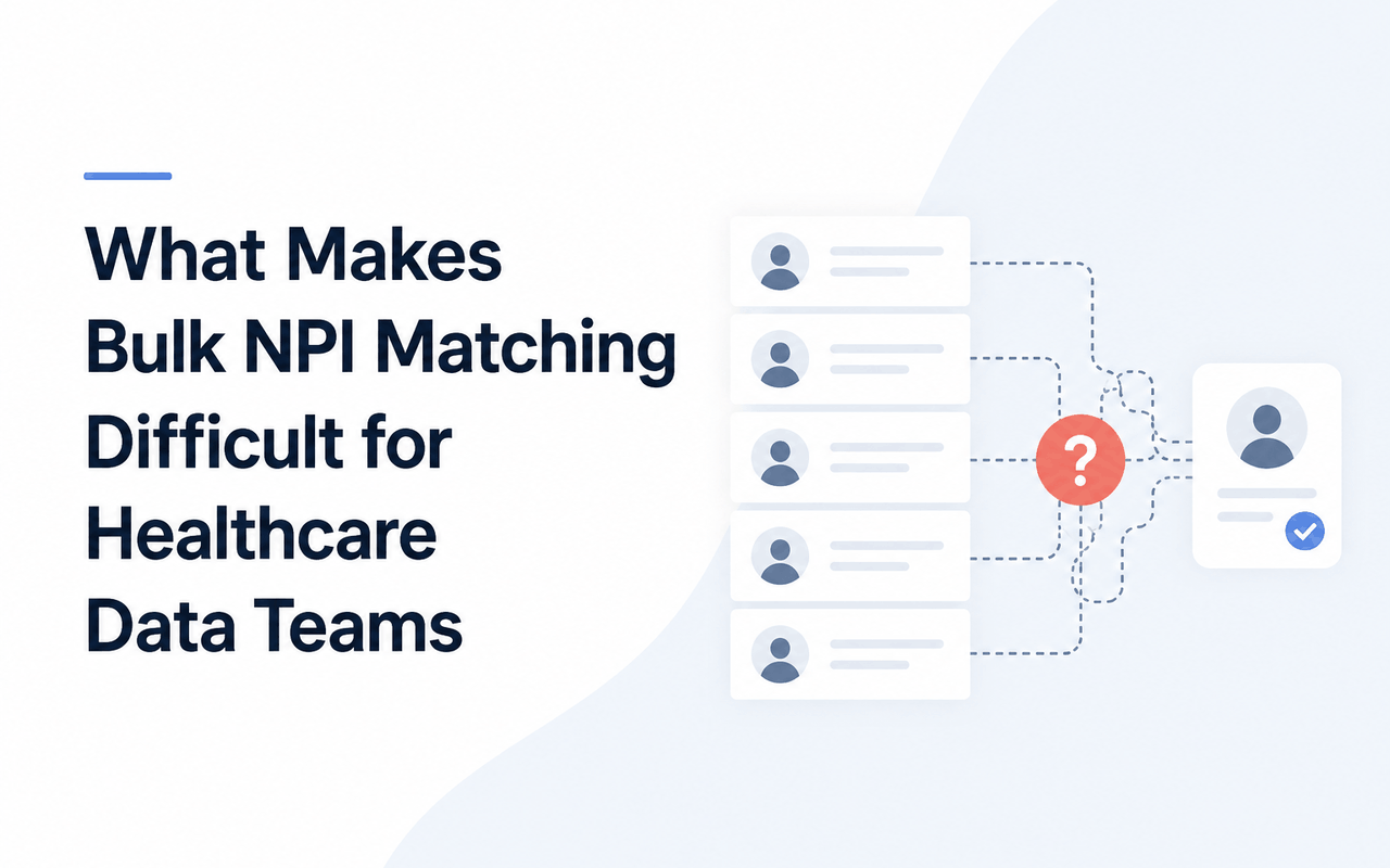 What Makes Bulk NPI Matching Difficult for Healthcare Data Teams