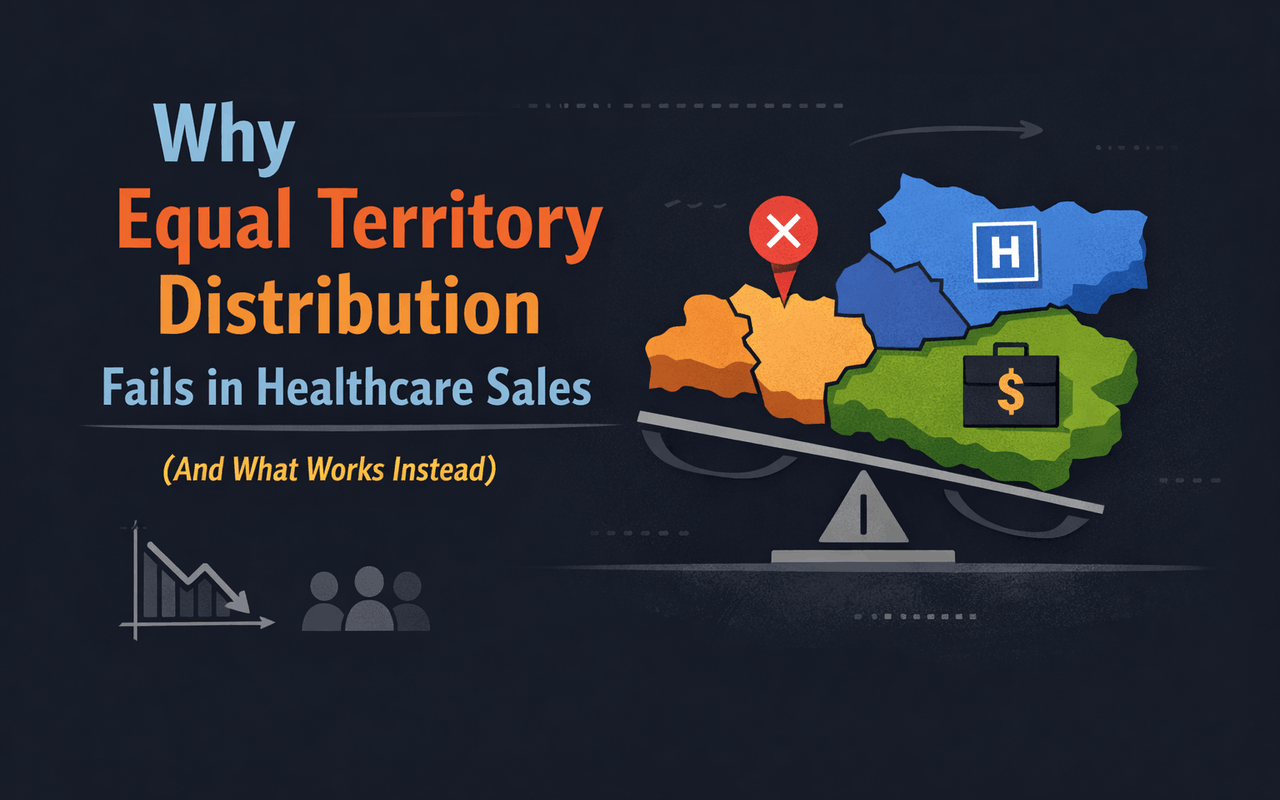 Why Equal Territory Distribution Fails in Healthcare Sales (And What Works Instead)