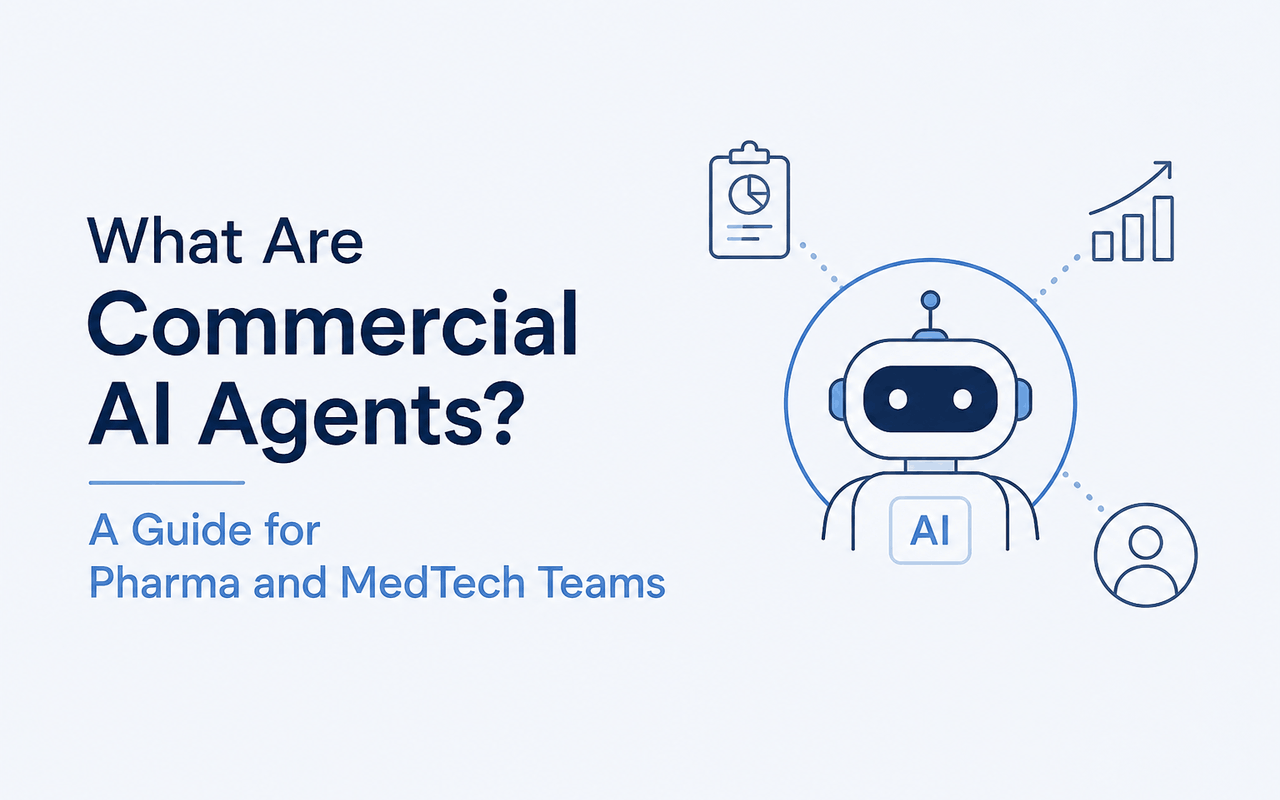 What Are Commercial AI Agents? A Guide for Pharma and MedTech Teams