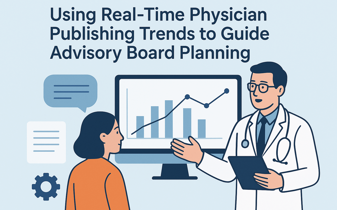 Using Real-Time Physician Publishing Trends to Guide Advisory Board Planning