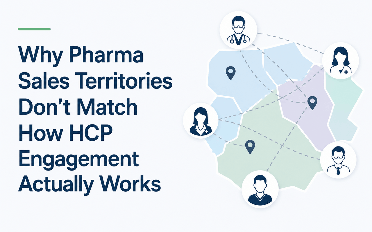 Why Pharma Sales Territories Don’t Match How HCP Engagement Actually Works