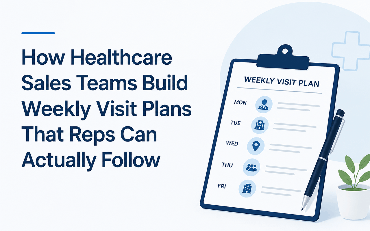 How Healthcare Sales Teams Build Weekly Visit Plans That Reps Can Actually Follow