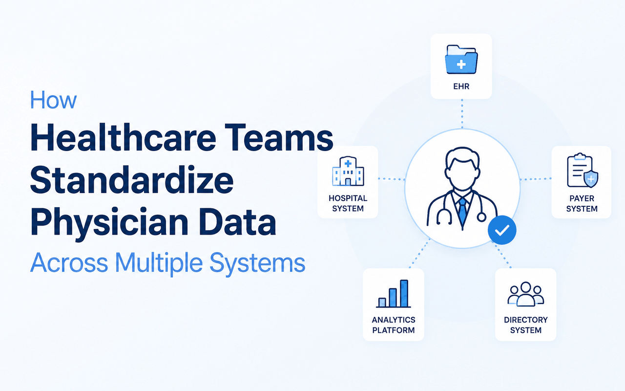 How Healthcare Teams Standardize Physician Data Across Multiple Systems